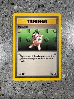 Pokemon TCG Cards 1st Edition Recycle 61/62 Fossil - Image 1