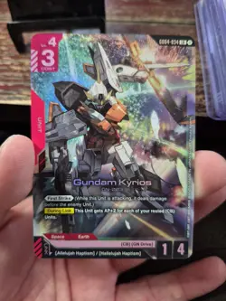 Gundam Card Game Phantom Aria Gundam Kyrios GD04-034 Legend Rare LR NM - Image 3