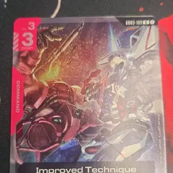 Bandai Gundam War TCG Improved Technique Command Card GD03-109 R - Image 1