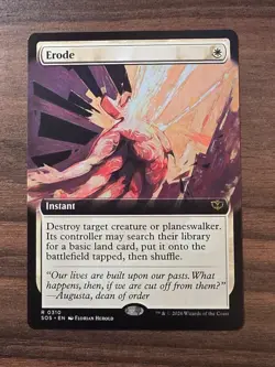 Erode (Extended Art) Secrets of Strixhaven MTG R 0310 - Image 1