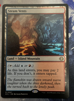 Mtg - Steam Vents (0267) Lorwyn Eclipsed- Rare- NM - Image 1