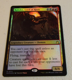 MTG Rakdos, Lord of Riots #0215 Foil Rare Ravnica Remastered (RVR) - Image 1