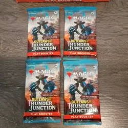 Outlaws of Thunder Junction - x4 Play Booster Pack - (4) Factory Sealed Packs - Image 1