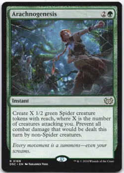 Arachnogenesis Normal R Commander: Duskmourn: House of Horror 169 NM - Image 1