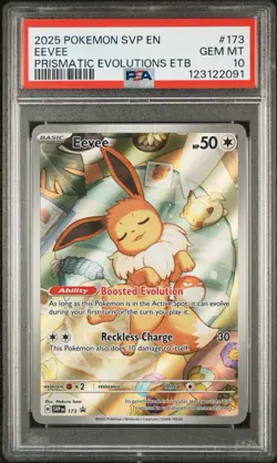 PSA 10 Graded Eevee Promo Alt Art Scarlet & Violet #173 Pokemon TCG Card - Image 1