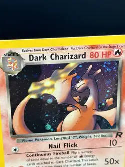 Dark Charizard 4/82 Minty Holo Team Rocket Vintage Pokemon WOTC Nice Swirl💫 - Image 1