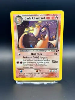 Dark Charizard 4/82 Minty Holo Team Rocket Vintage Pokemon WOTC Nice Swirl💫 - Image 2
