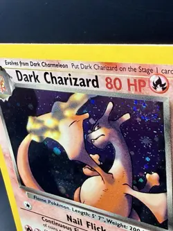 Dark Charizard 4/82 Minty Holo Team Rocket Vintage Pokemon WOTC Nice Swirl💫 - Image 3