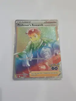 Pokemon Card - Professor's Research 084/078 - Pokemon GO - Secret Rare Rainbow - Image 1