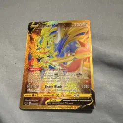 Pokemon Zacian V Swsh01 Sword & Shield Secret Rare Full Art Holo 220 HP 211/202 - Image 1