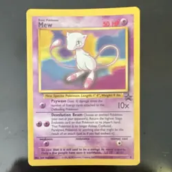 Pokemon Mew 08/53 Wotc Promo Regular English HP50 1999 Basic TPC Card - Image 1