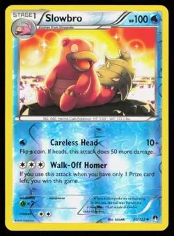 SLOWBRO 20/122 UNCOMMON BREAKPOINT POKEMON NM - Image 1