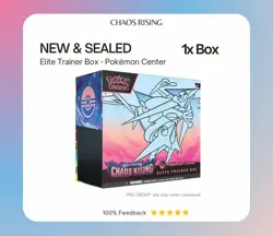 ✅ Pokemon Chaos Rising Pokemon Center ETB - Elite Trainer Box NEW - Image 1