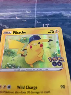 POKEMON CARD PIKACHU 028/078 RARE HOLO SHINY FOIL TCG GO SET - Image 2