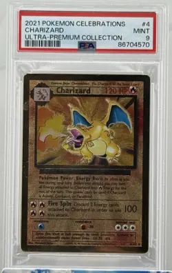 2021 Pokemon Celebrations Ultra Premium Collection #4 Charizard PSA 9 MINT - Image 1