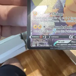 Pokemon Pikachu V Full Art Ultra Rare Holo TG16/TG30 Lost Origin Trainer Gallery - Image 5