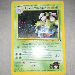Pokemon Erika's Venusaur 4/132 Gym Challenge Holo Rare mp/hp - Image 2