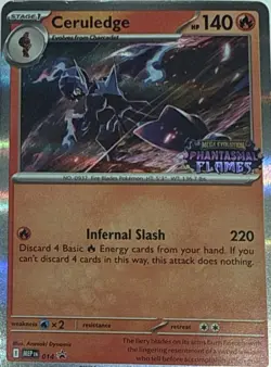 Ceruledge (Prerelease) 014 Holo P ME: Mega Evolution Promo Pokemon NM - Image 1