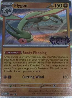Flygon (Prerelease) 016 Holo P ME: Mega Evolution Promo Pokemon NM - Image 1