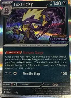Toxtricity (Prerelease) 017 Holo P ME: Mega Evolution Promo Pokemon NM - Image 1