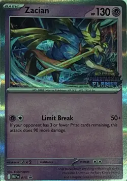 Zacian (Prerelease) 015 Holo P ME: Mega Evolution Promo Pokemon NM - Image 1