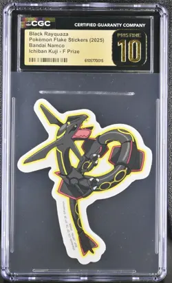 Black Rayquaza - 2025 Pokemon Stickers (Ichiban Kuji - Prize) - CGC Pristine 10 - Image 1