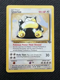 Lot (3) - Jungle Rare 1999 Pokemon - Snorlax, Nidoqueen, Kangaskhan - Image 3