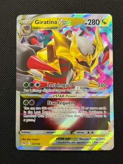 Giratina VSTAR 131/196 Holo VSTAR Rare Lost Origin Pokemon Near Mint - Image 1