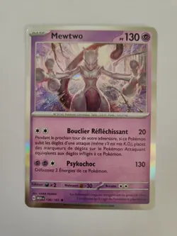 Carte Pokemon - Mewtwo Holographique 150/165 - EV03.5 151 - Image 1