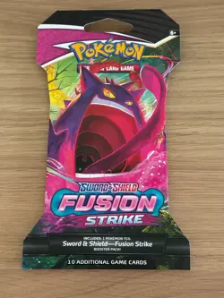 Pokemon TCG Fusion Strike Sleeved Booster Pack - Sealed x1 - Gengar Art - Image 1