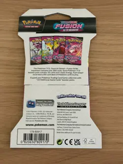 Pokemon TCG Fusion Strike Sleeved Booster Pack - Sealed x1 - Gengar Art - Image 2