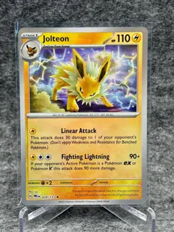 Jolteon Poke Ball 029/131 Reverse Holo Pokemon Prismatic Evolutions - Image 1