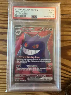 Gengar ex 193/162 PSA 9 MINT SV Temporal Forces Full Art Pokemon - Image 1