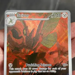 Pokemon TCG Obsidian Flames Scizor 205/197 Holo Illustration Rare - Image 5