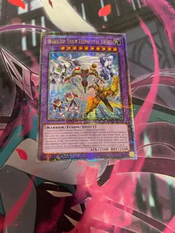 YUGIOH - WAKE UP YOUR ELEMENTAL HERO - MP24 - 1ST ED - NM - QUARTER CENTURY RARE - Image 1