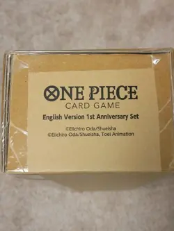 One Piece TCG 1st Anniversary Set English, New Sealed with Promos - Image 1