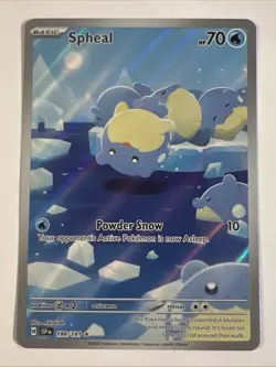 Pokemon TCG Spheal Card Surging Sparks Illustration, 199/191 NM - Image 1