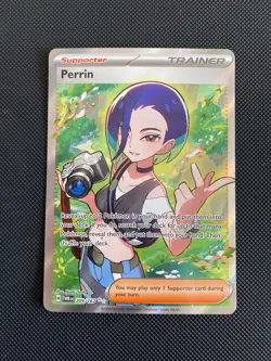 Perrin 209/167 Full Art Trainer Twilight Masquerade Pokemon Card Near Mint - Image 1