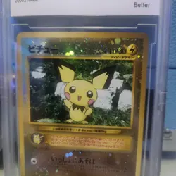 BECKETT 10 GEM MINT JAPANESE NEO 2 REVERSE HOLO PICHU (CRACKED CASE, CARD FINE) - Image 3