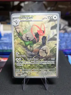 Pokemon TCG Unfezant Illustration Rare Card 150/086 Black Bolt-NM Condition - Image 1