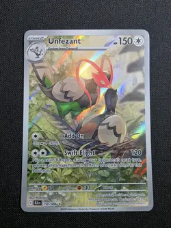 Pokemon TCG Unfezant Illustration Rare Card 150/086 Black Bolt-NM Condition - Image 2