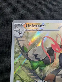 Pokemon TCG Unfezant Illustration Rare Card 150/086 Black Bolt-NM Condition - Image 3