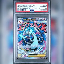 Mega Charizard X EX 023 PSA 10 Black Star Promo Pokemon Card Game - Image 1
