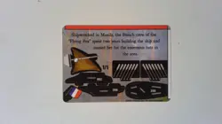 Vintage WizKids Pirates of the Spanish Main Flying Fox 206 French Ship Card 2004 - Image 2