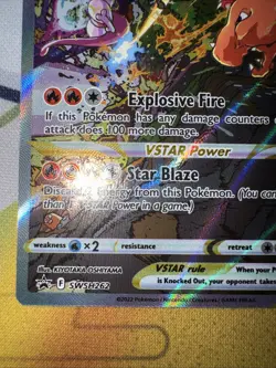 Pokemon TCG Charizard VSTAR SWSH262 Sword & Shield Promo Card Holo NM Condition - Image 5