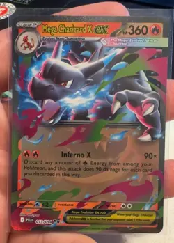Mega Charizard X ex 013/094 Holo NM Pokemon Card ME02 Phantasmal Flames - Image 1