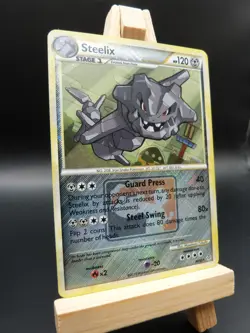 Pokemon Promo Card : Steelix 24/95 (Pokesquare / Crosshatch)(HS Unleashed) - Image 2