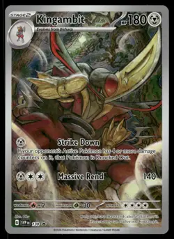 Pokemon Cards Kingambit 130 Scarlet & Violet Promo Holo Promo NM *2 - Image 1