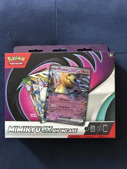 Sealed Pokemon TCG Mimikyu ex Showcase Box Promo Card 3 Booster Pack, Evolving - Image 1