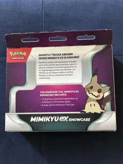 Sealed Pokemon TCG Mimikyu ex Showcase Box Promo Card 3 Booster Pack, Evolving - Image 2